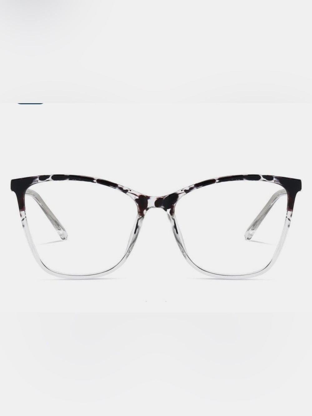 Clear and Tortoiseshell Accent Reading Glasses - Unbranded